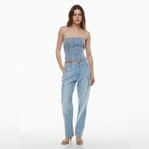 Aritzia Denim Forum The '90s Edie Lo-Rise Cargo Jean
